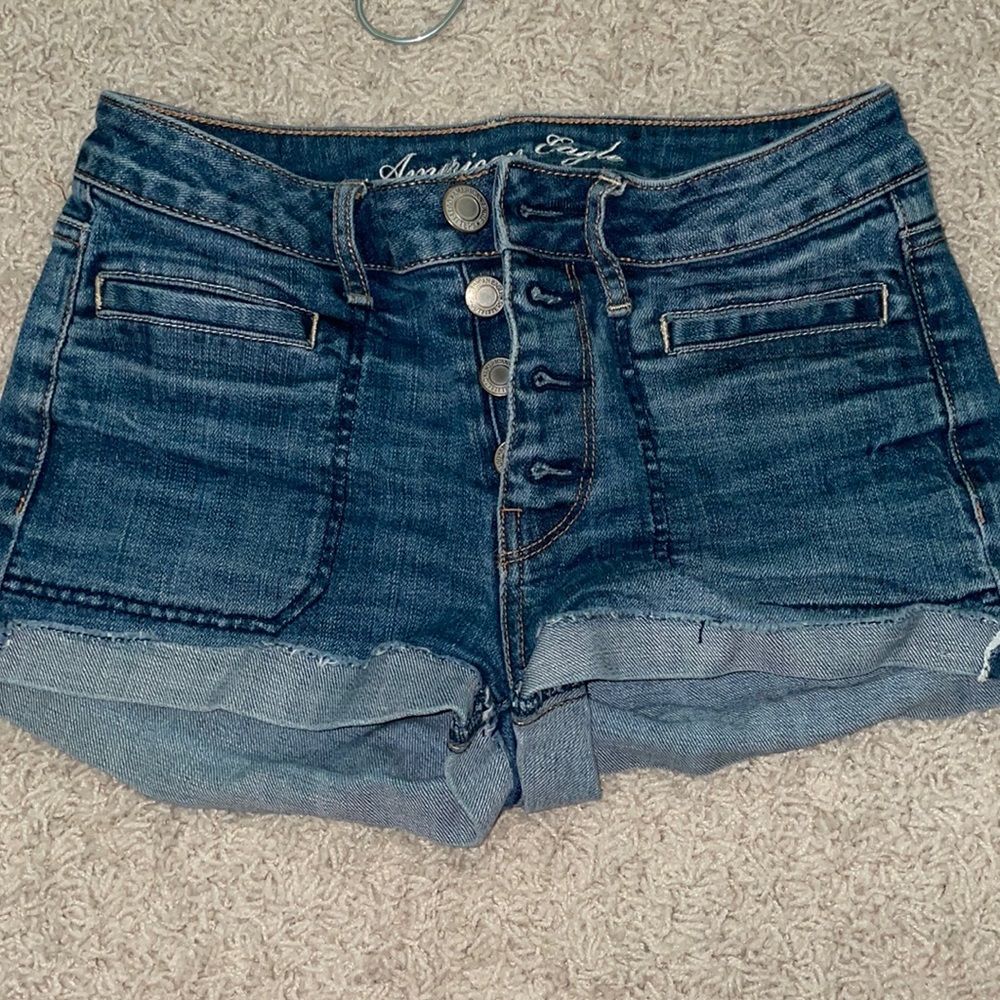American Eagle stretch jean shorts
